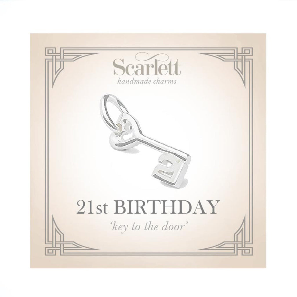 21st Birthday Silver Charm