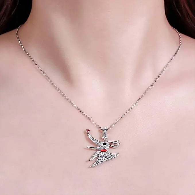 Diamond Necklace Women 1 Carat Pendant 925 Sterling Silver Jewelry Gift