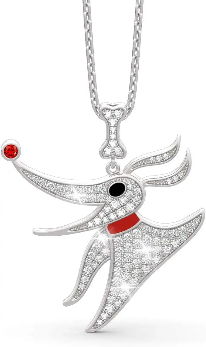 Diamond Necklace Women 1 Carat Pendant 925 Sterling Silver Jewelry Gift