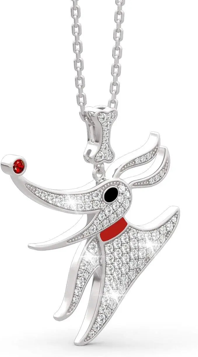 Diamond Necklace Women 1 Carat Pendant 925 Sterling Silver Jewelry Gift