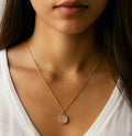 Neva Luxe 18k Gold Plated Reversible Celestial Pendant Necklace