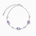 Lavender Amethyst Bracelet in Sterling Silver