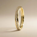 3mm Gold Wedding Band – Nova Diamond Line – 9ct/14ct/18ct Gold