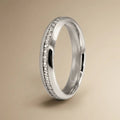 5mm Gold Wedding Band – Diamond Line Aurora – 9ct/14ct/18ct Gold
