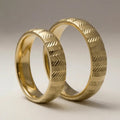 5mm Gold Wedding Band – Zigzag Faceted – 9ct/14ct/18ct Gold