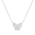 Cubic Zirconia Butterfly Necklace