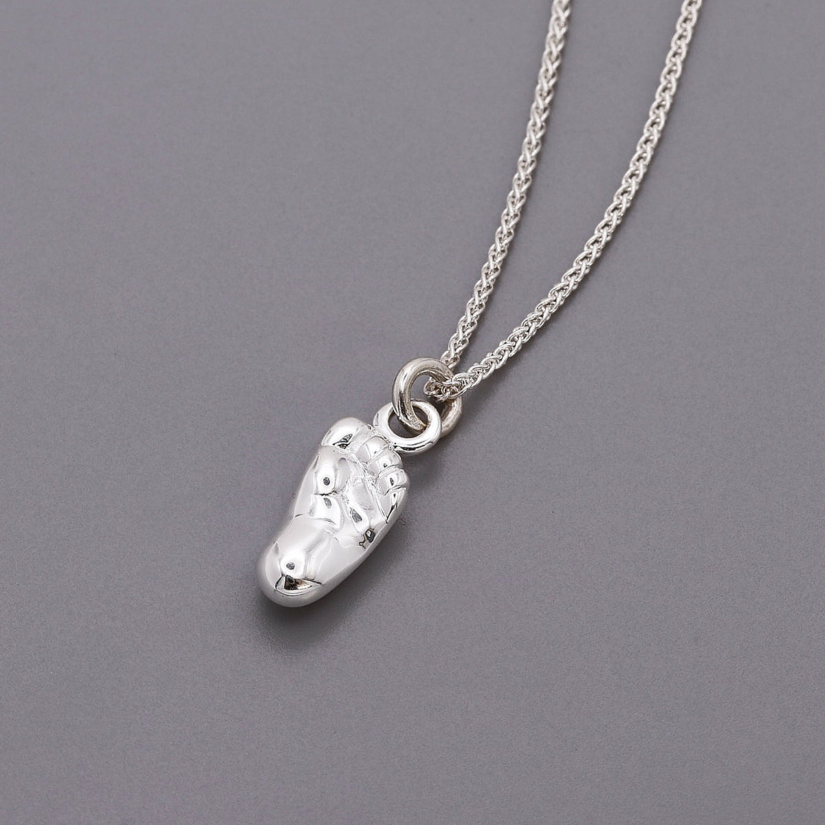 New Baby Personalised Silver Charm
