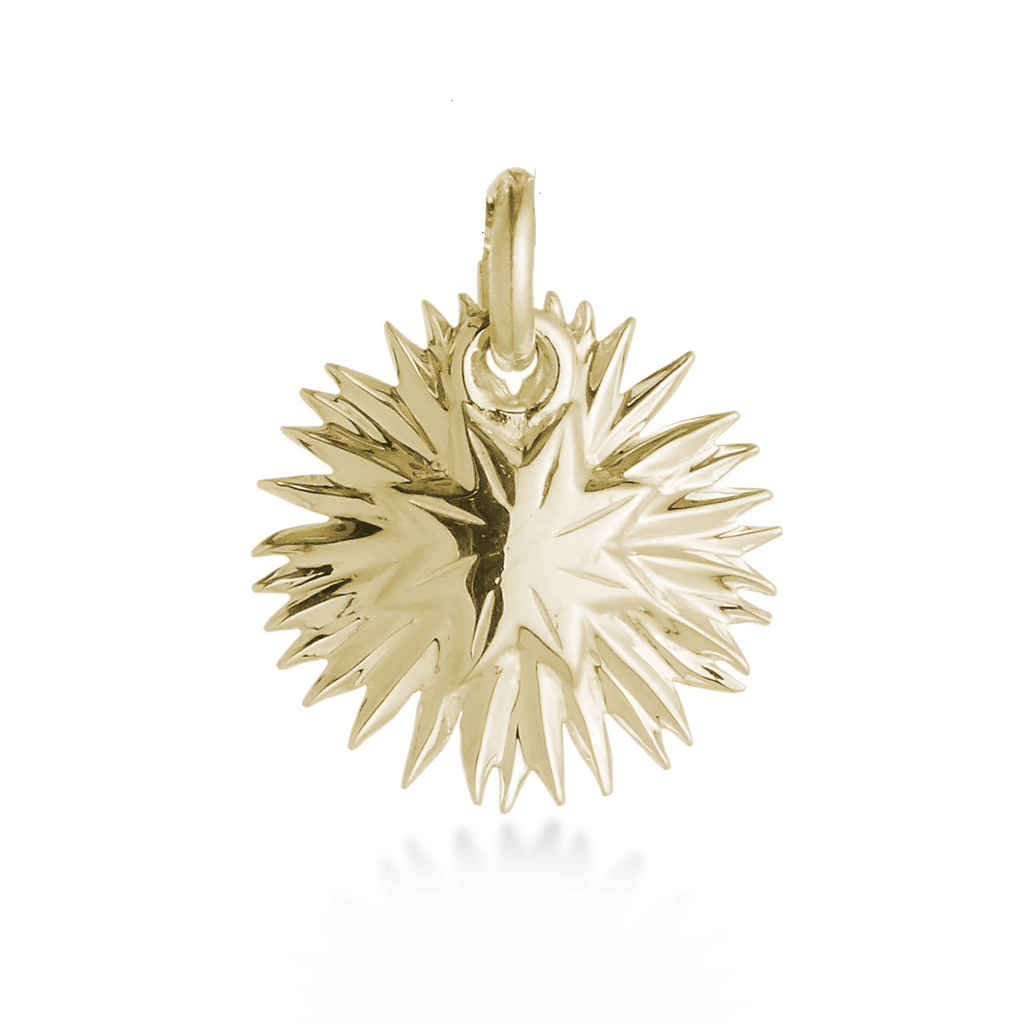 Gold Vermeil Sunflower Silver Charm