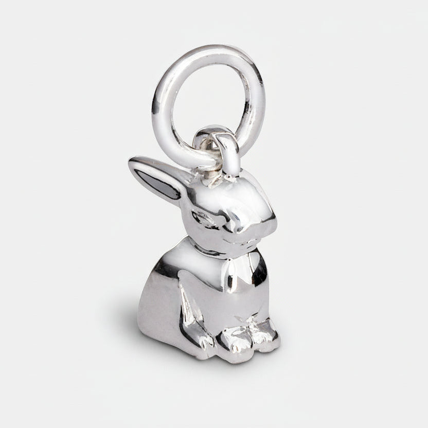 Bunny Rabbit Silver Charm
