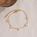 Ins Love Bracelet  Stainless Steel Dripping Heart Bracelet Fashion Valentine's Day Jewelry Gift