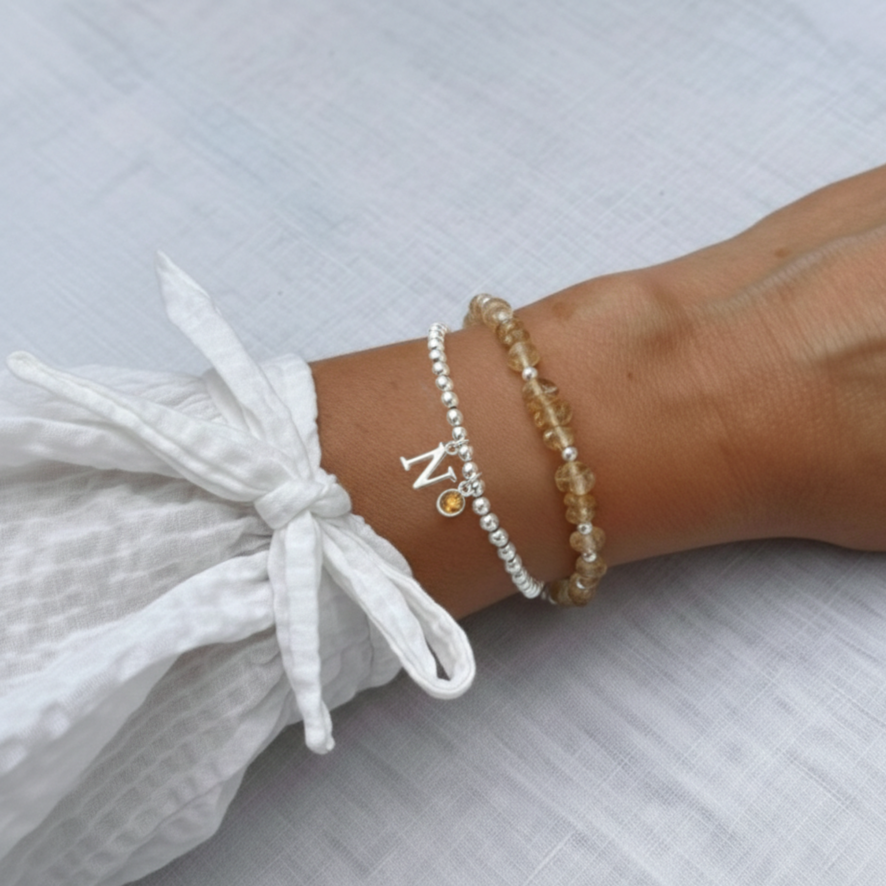 Citrine Bracelet and Earring Set