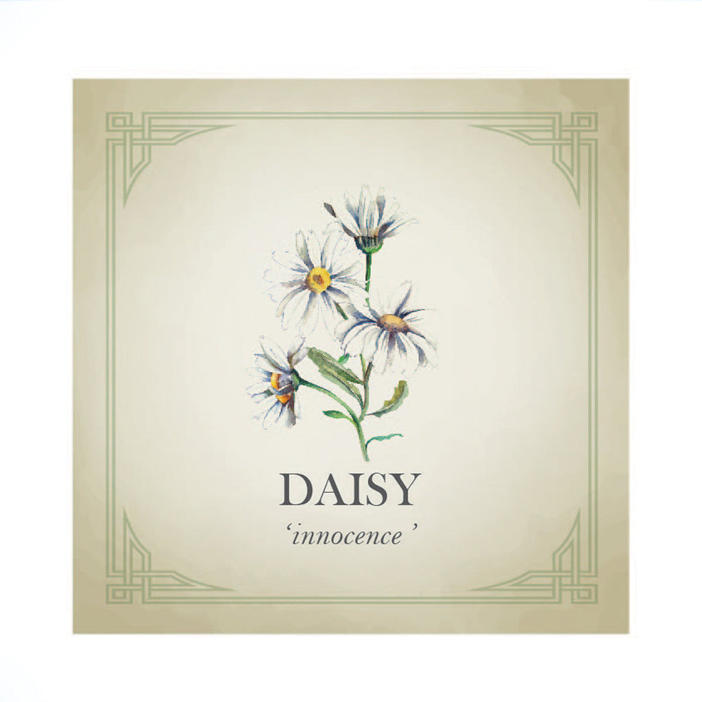 Daisy Flower Silver Charm