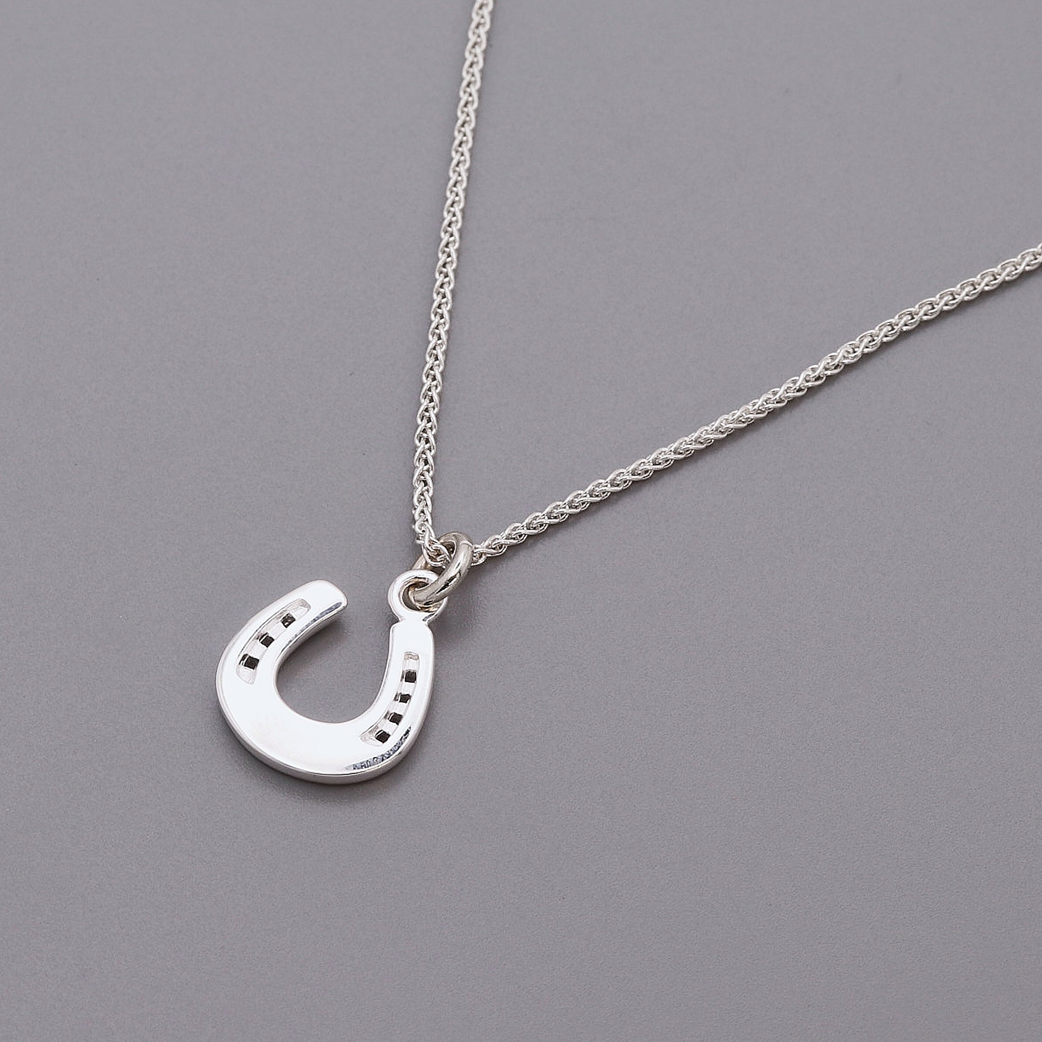 Horse Shoe Lucky Silver Charm