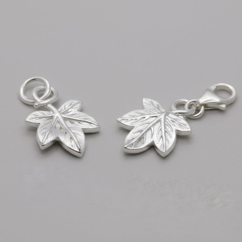 Ivy Leaf Silver Charm