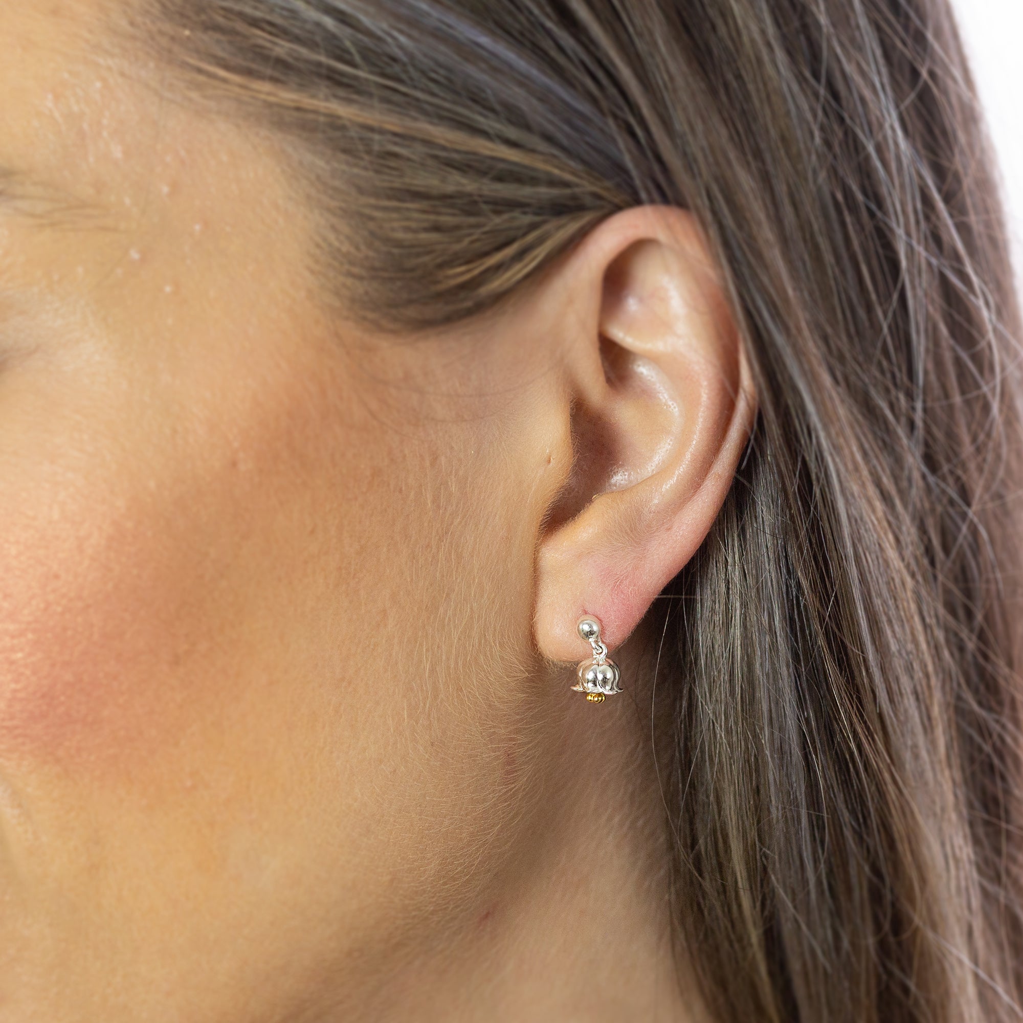 Lily Of The Valley Silver & Gold Vermeil Drop Earrings