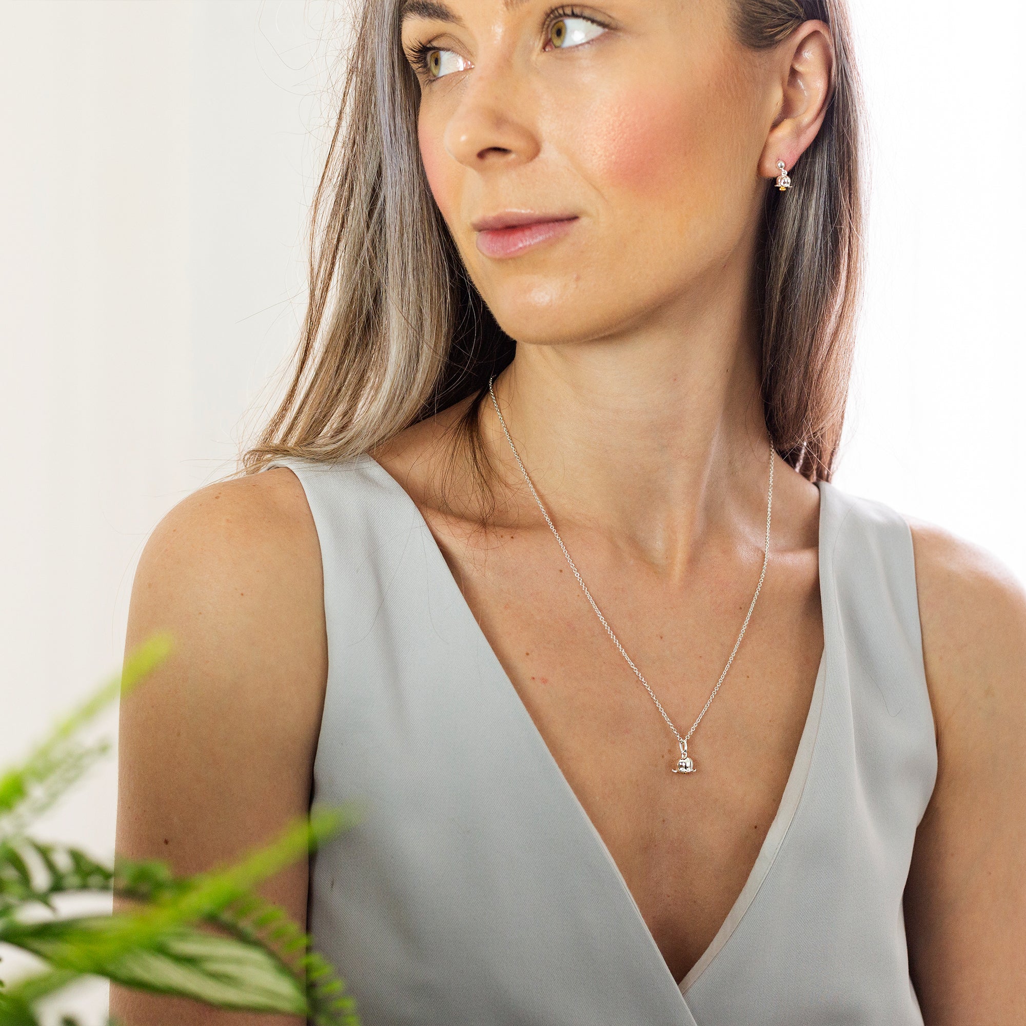 Lily Of The Valley Silver & Gold Vermeil Drop Earrings
