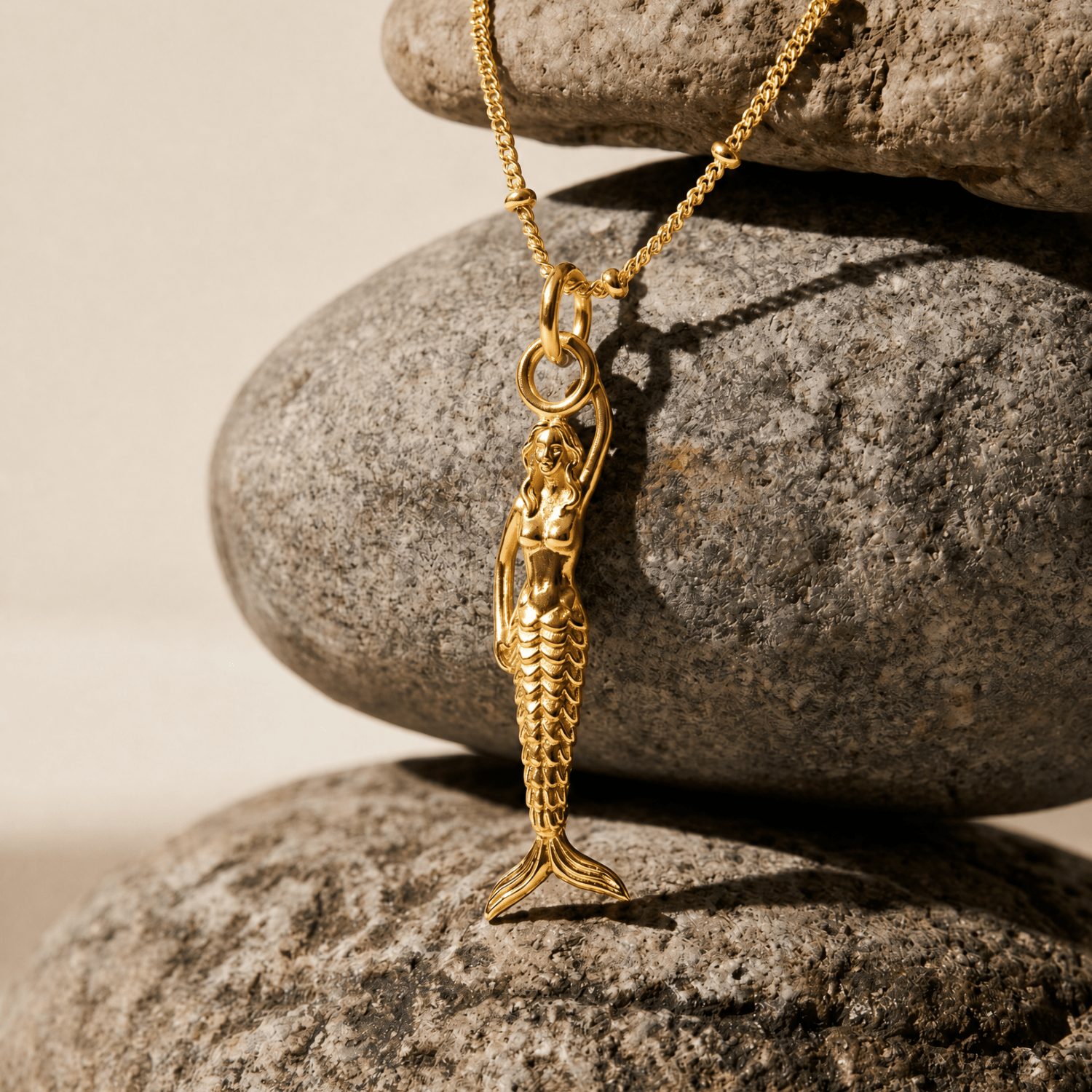 Maxi Mermaid Gold Necklace - Zennor