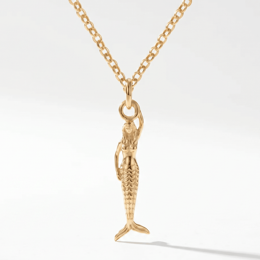 Maxi Mermaid Gold Necklace - Zennor