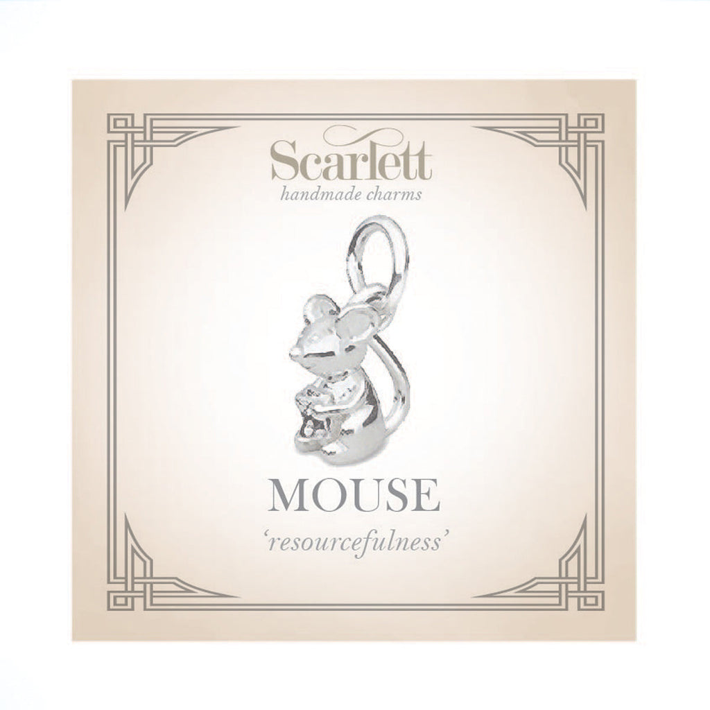 Mouse Silver Charm