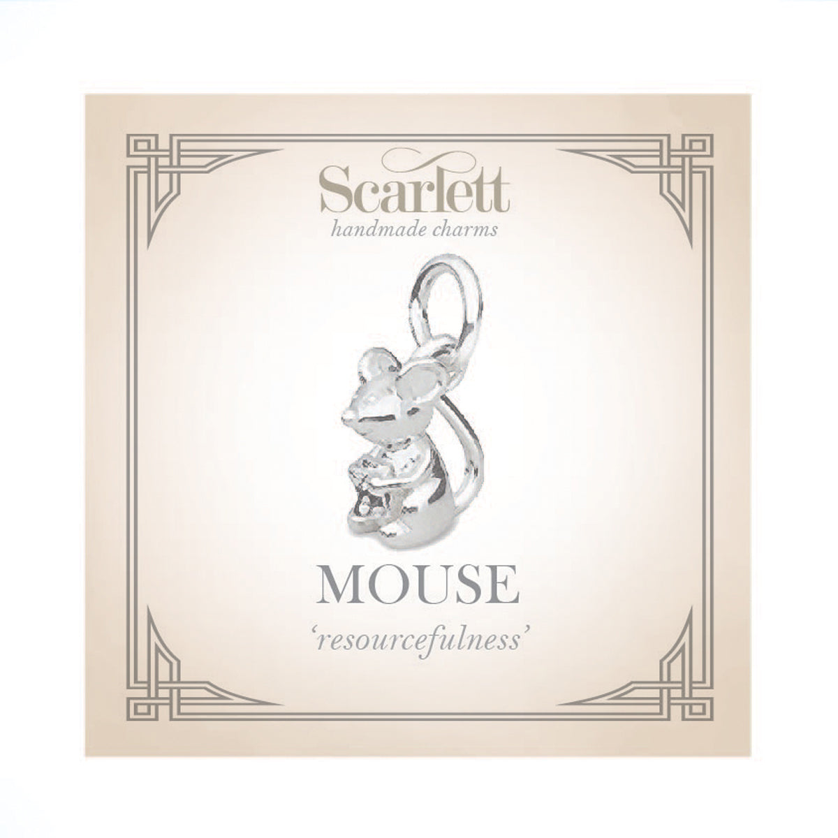 Mouse Silver Charm