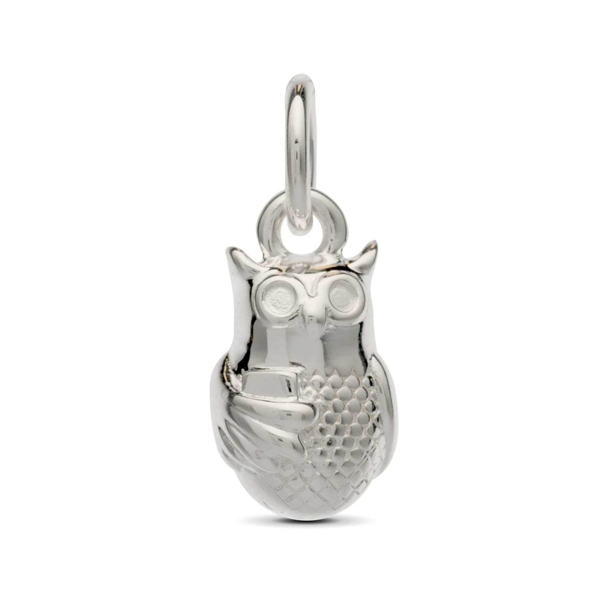 Owl Personalised Silver Charm