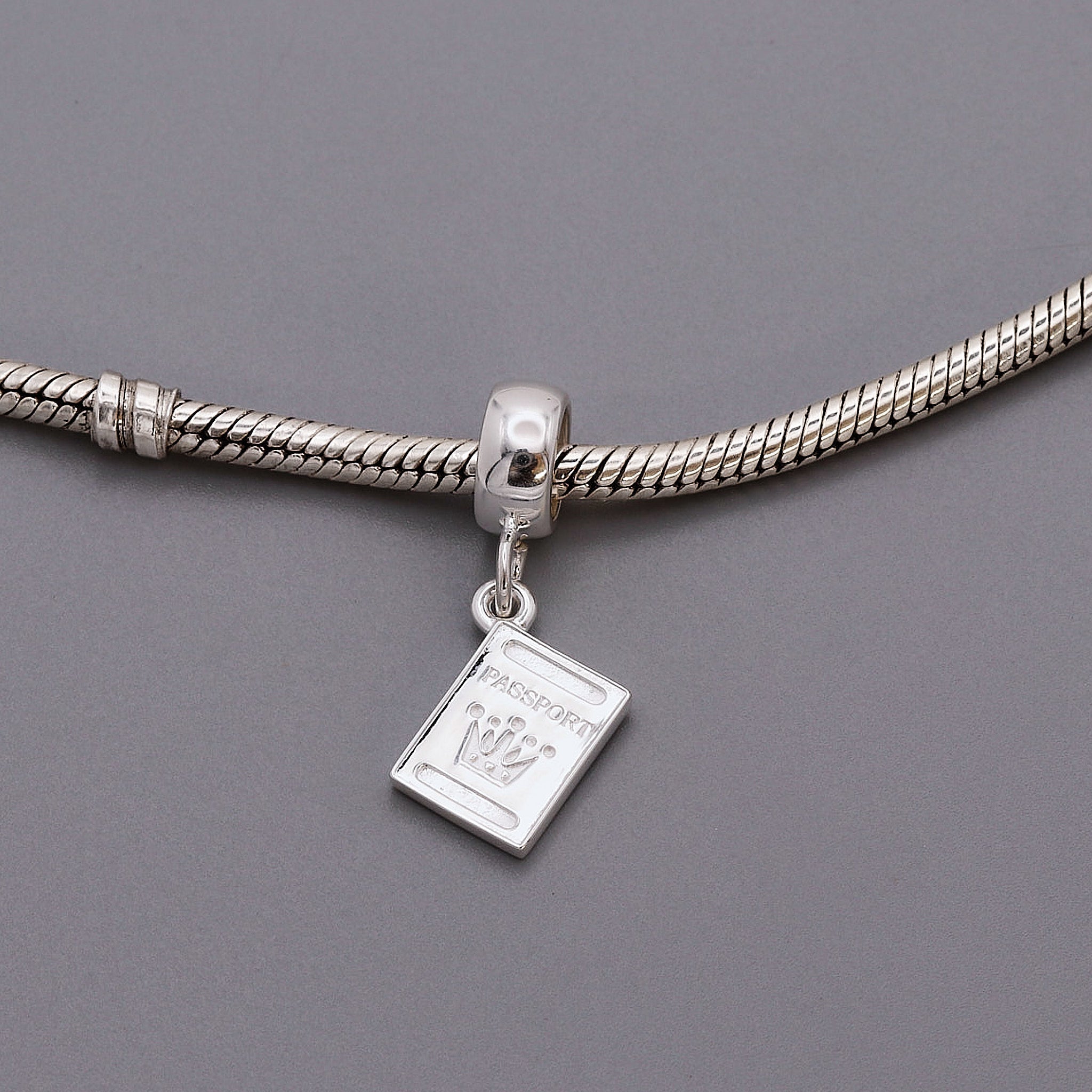 Passport Personalised Silver Charm