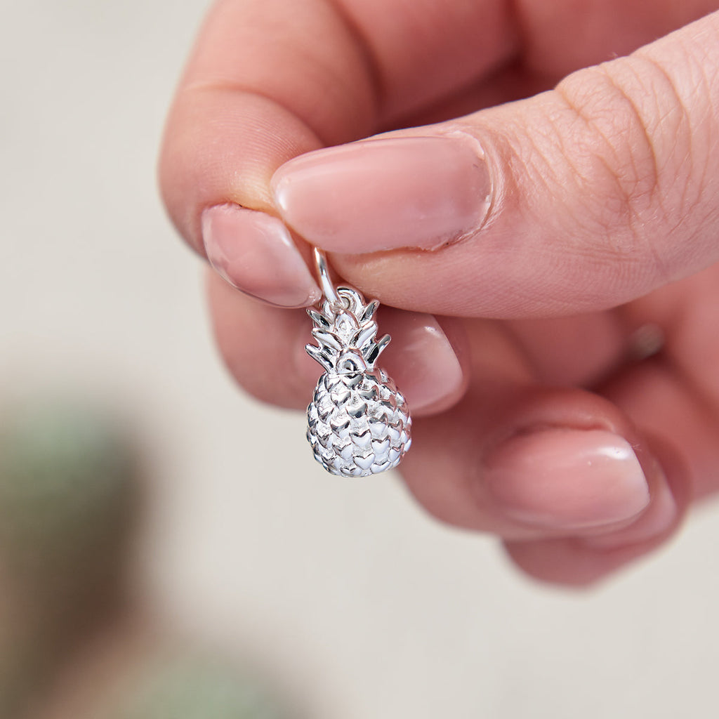 Pineapple Silver Charm