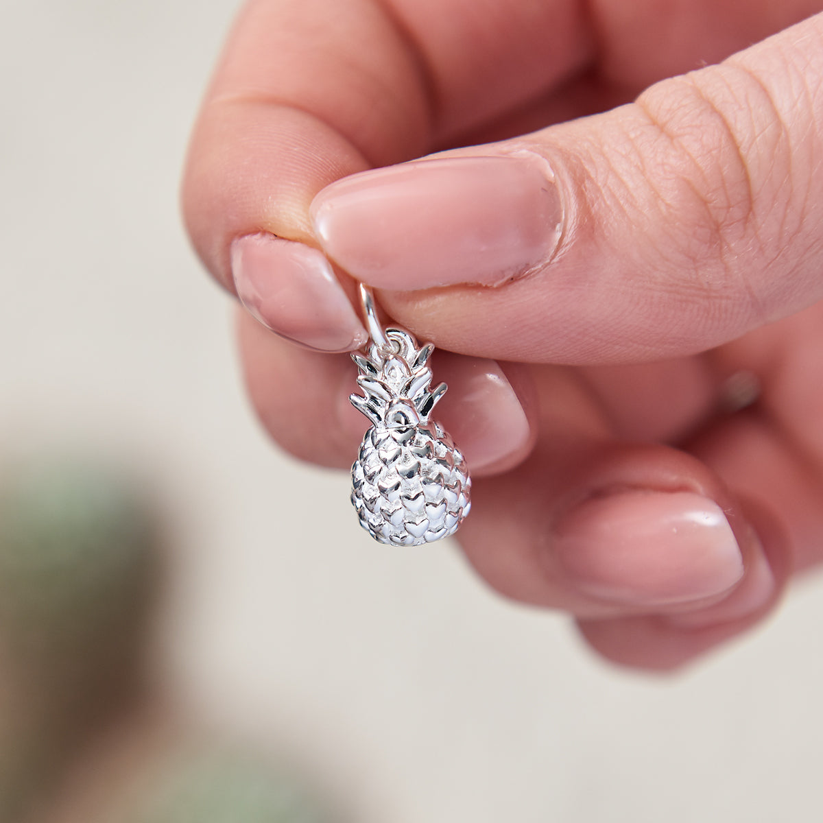 Pineapple Silver Charm