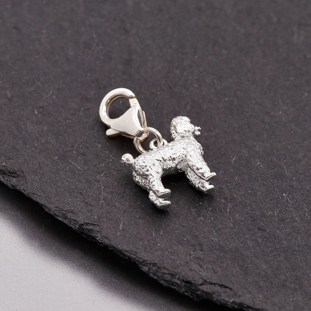 Poodle Silver Dog Charm