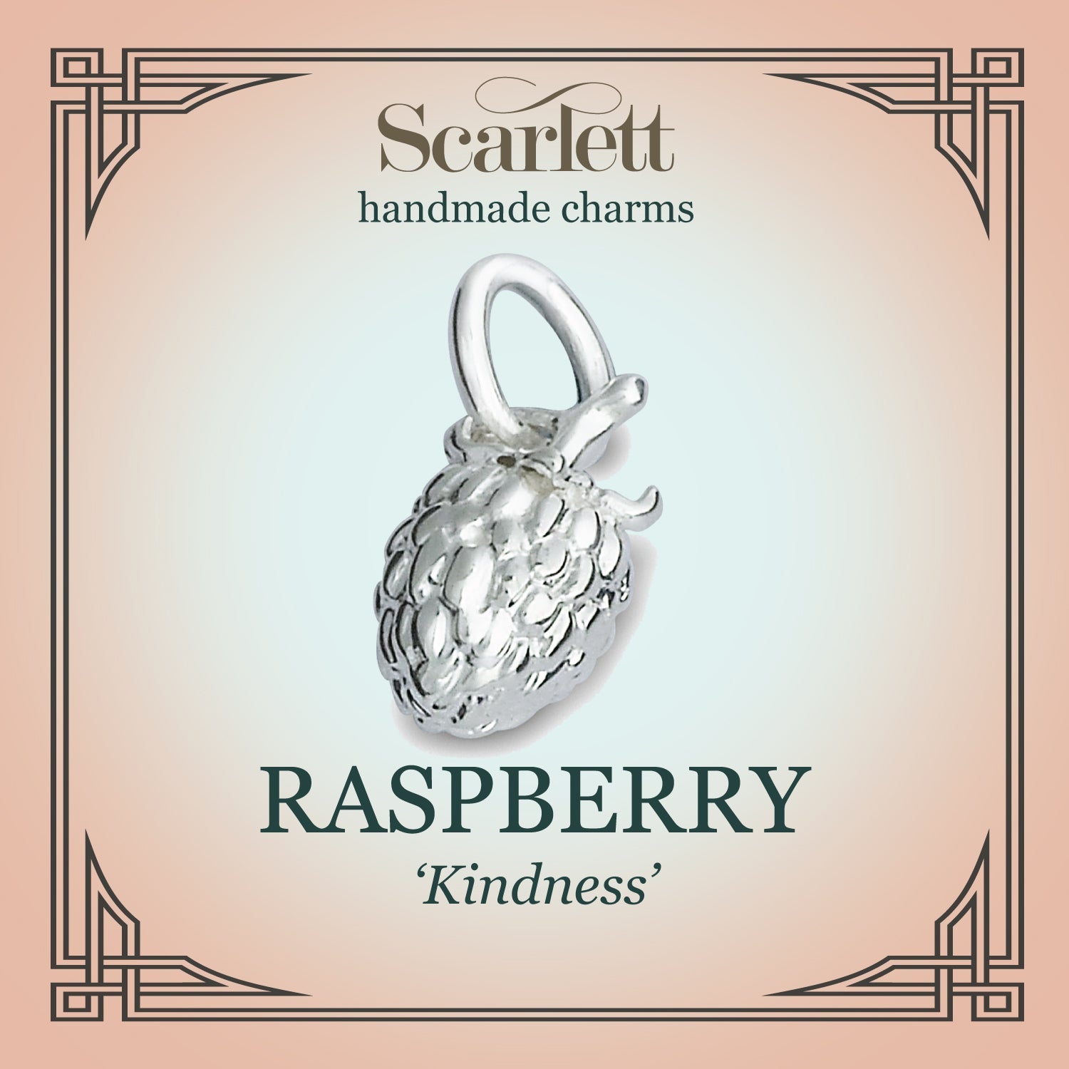Raspberry Silver Charm