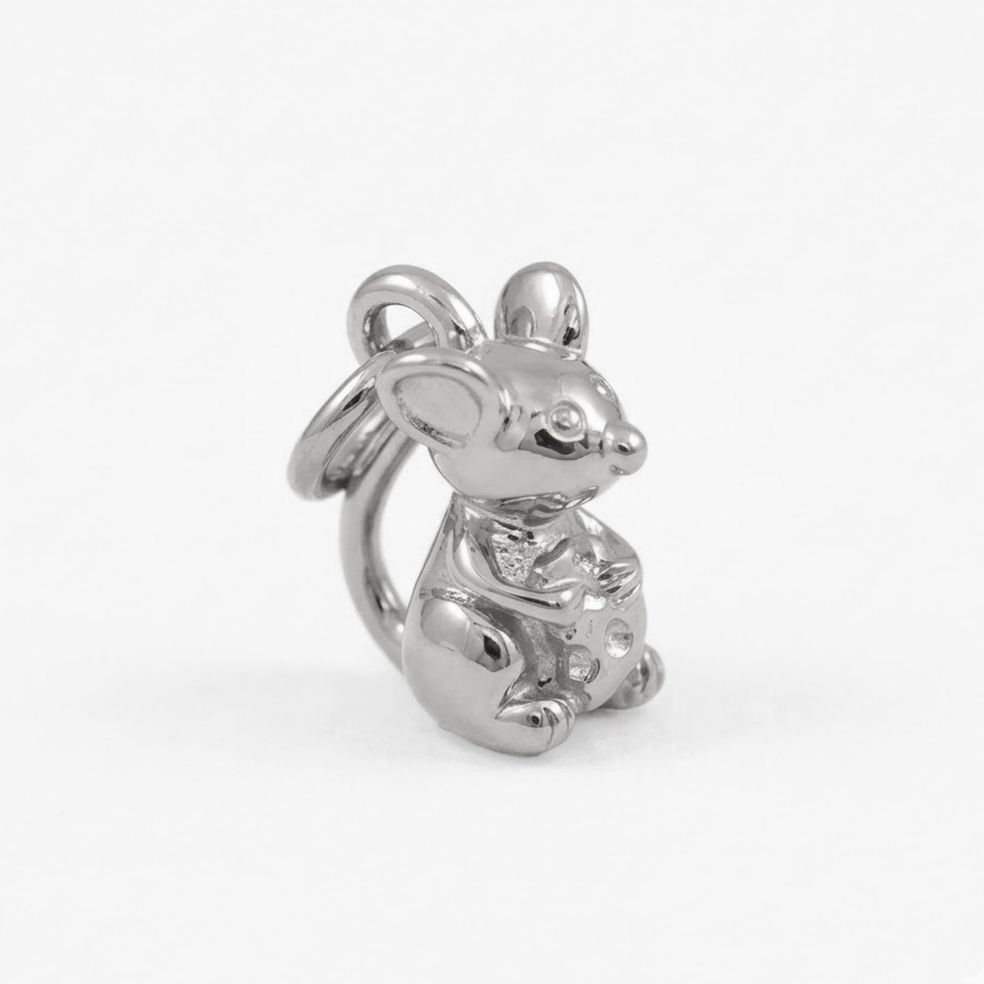 Mouse Silver Charm