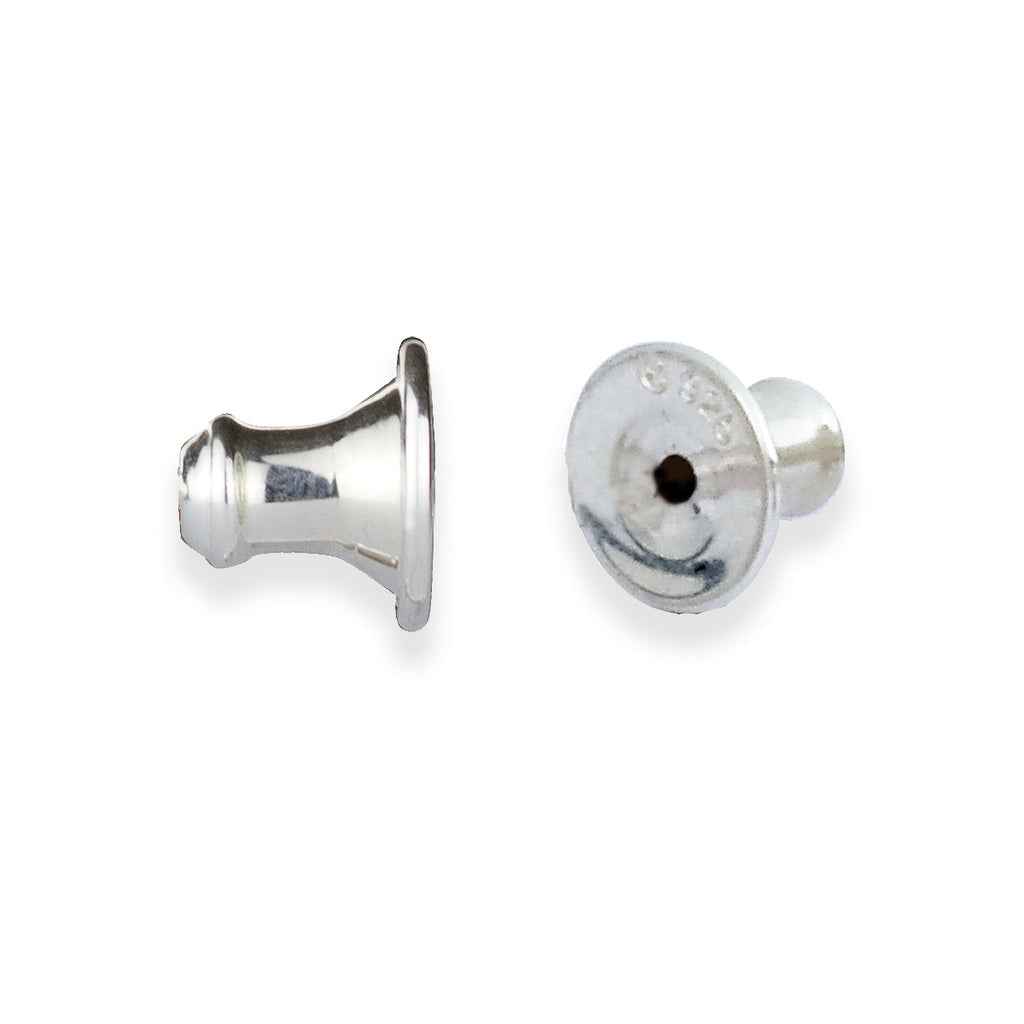 Keeper Silver Bell Shaped Earring Backs - Pair