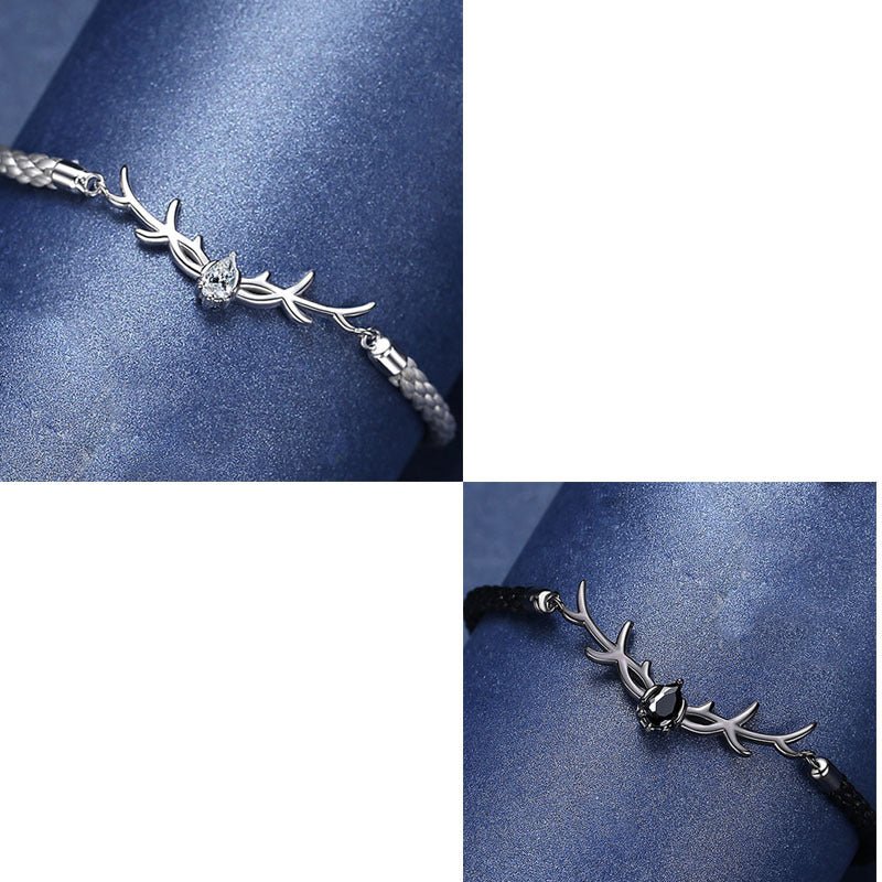 Sterling Silver Reindeer Horns Bracelet
