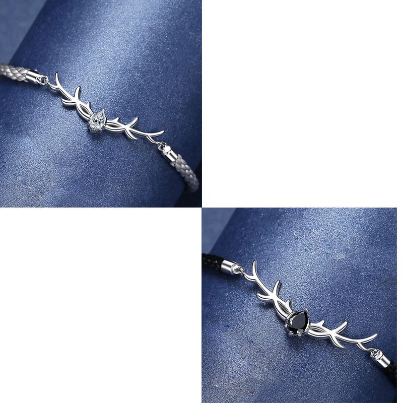 Sterling Silver Reindeer Horns Bracelet