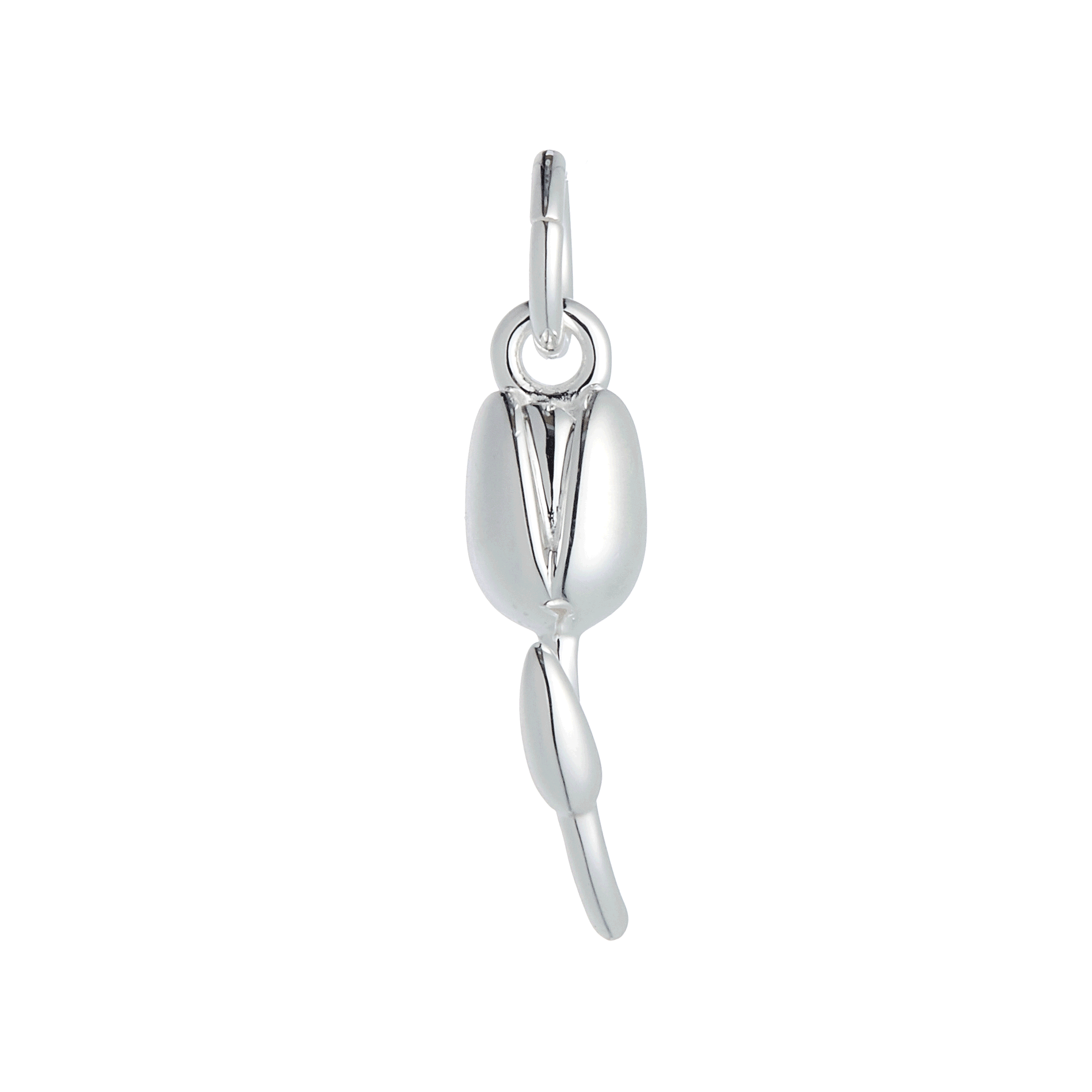 Tulip Flower Silver Charm